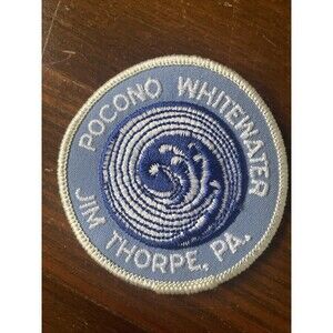 Pocono Whitewater, Jim Thorpe, Pennsylvania Souvenir Patch 3"